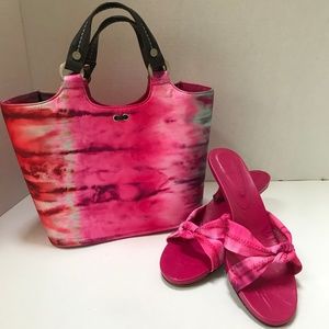 Donald J. Pliner Matching Shoes and Handbag